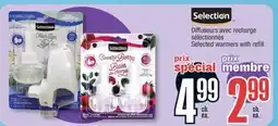 Jean Coutu Selection Selected warmers with refill offer