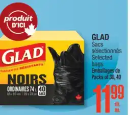 Jean Coutu GLAD Selected bags offer