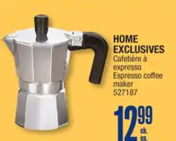Jean Coutu HOME EXCLUSIVES Espresso coffee maker offer
