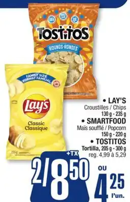 Jean Coutu LAY'S, SMARTFOOD, TOSTITOS Selected products offer
