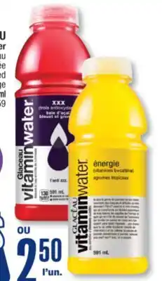 Jean Coutu GLACEAU Vitamin Water water Beverage 591 ml offer