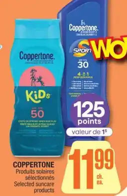 Jean Coutu COPPERTONE Selected suncare products offer