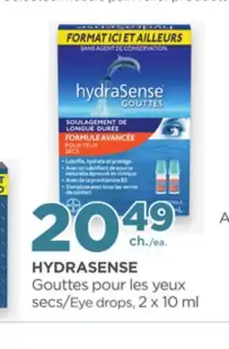 Proxim HYDRASENSE Eye drops offer