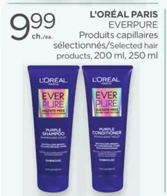 Proxim L'ORÉAL PARIS EVERPURE Selected hair products offer