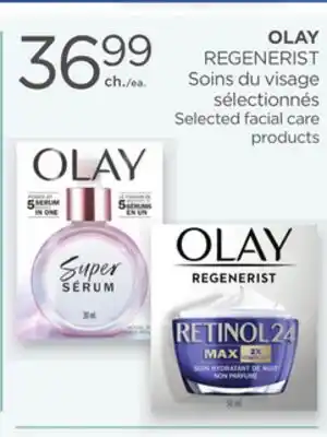 Proxim OLAY REGENERIST Selected facial care products offer