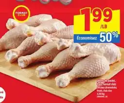 Maxi pilons de poulet frais format club offer