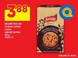 Maxi biscuits Sara Lee offer
