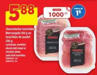 Maxi Marcangelo charcuteries tranchées offer