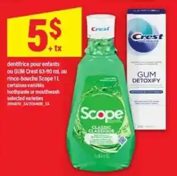 Maxi Crest/Scope offer