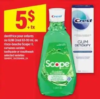 Maxi Crest/Scope offer