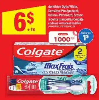 Maxi Colgate MaxFrais offer