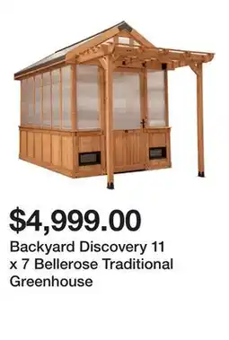 Wayfair Backyard Discovery 11 x 7 Bellerose Traditional Greenhouse offer