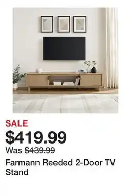 Wayfair Farmann Reeded 2-Door TV Stand offer