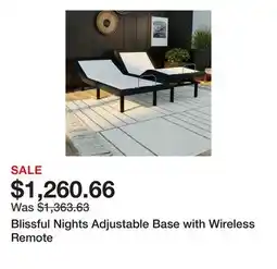 Wayfair Blissful Nights Adjustable Base with Wireless Remote offer