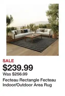 Wayfair Fecteau Rectangle Fecteau Indoor/Outdoor Area Rug offer