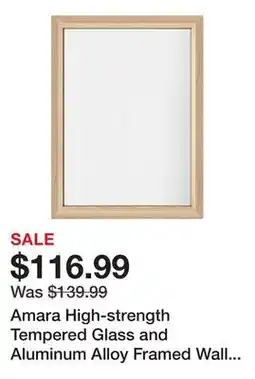 Wayfair Amara High-strength Tempered Glass and Aluminum Alloy Framed Wall Mirror offer