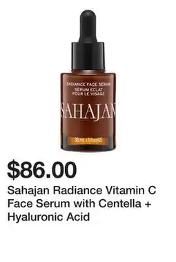 Sephora Sahajan Radiance Vitamin C Face Serum with Centella + Hyaluronic Acid offer