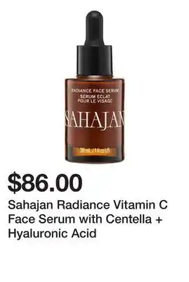 Sephora Sahajan Radiance Vitamin C Face Serum with Centella + Hyaluronic Acid offer