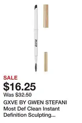 Sephora GXVE BY GWEN STEFANI Most Def Clean Instant Definition Sculpting Eyebrow Pencil offer