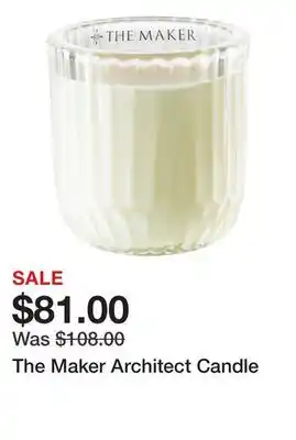 Sephora The Maker Architect Candle offer