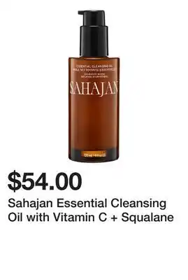 Sephora Sahajan Essential Cleansing Oil with Vitamin C + Squalane offer