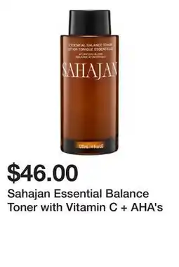 Sephora Sahajan Essential Balance Toner with Vitamin C + AHA's offer