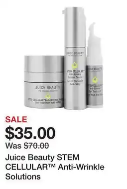 Sephora Juice Beauty STEM CELLULAR Anti-Wrinkle Solutions offer