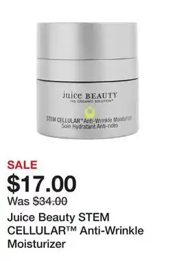 Sephora Juice Beauty STEM CELLULAR Anti-Wrinkle Moisturizer offer