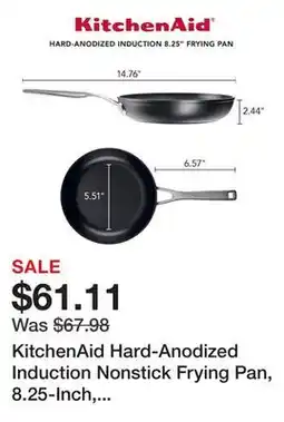 Bed Bath & Beyond KitchenAid Hard-Anodized Induction Nonstick Frying Pan, 8.25-Inch, Matte Black offer