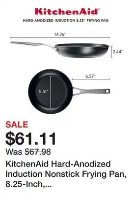 Bed Bath & Beyond KitchenAid Hard-Anodized Induction Nonstick Frying Pan, 8.25-Inch, Matte Black offer