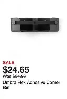 Bed Bath & Beyond Umbra Flex Adhesive Corner Bin offer