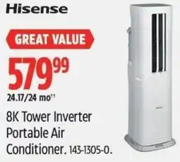 Canadian Tire 8K Tower Inverter Portable Air Conditioner offer