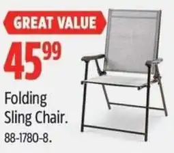 Canadian Tire Folding Sling Chair offer