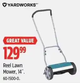 Canadian Tire YARDWORKS Reel Lawn Mower, 14" offer