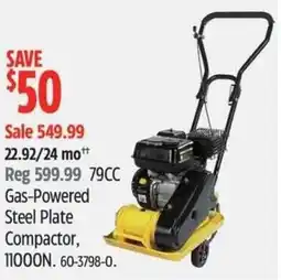Canadian Tire Gas-Powered Steel Plate Compactor, 11000N offer