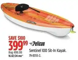Canadian Tire Pelican Sentinel 100 Sit-In Kayak offer
