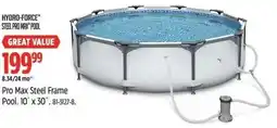 Canadian Tire Hydro-force steel pro max pool offer