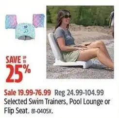 Canadian Tire Pool Lounge or Flip Seat offer