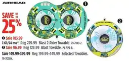 Canadian Tire AIRHEAD Blast 2-Rider Towable offer