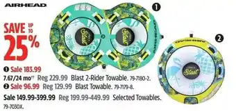 Canadian Tire AIRHEAD Blast 2-Rider Towable offer