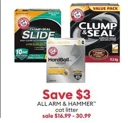 Petsmart Save $3 ALL ARM & HAMMER cat litter offer