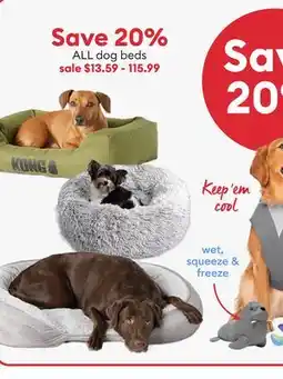 Petsmart Save 20% ALL dog beds offer