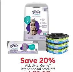 Petsmart Save 20% ALL Litter Genie litter disposal products offer
