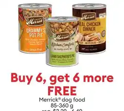 Petsmart Buy 6, get 6 more FREE Merrick dog food offer