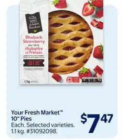 Walmart Your Fresh Market 10 Pies offer