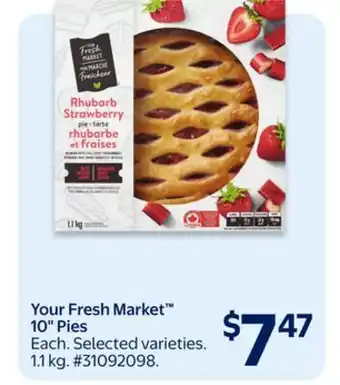 Walmart Your Fresh Market 10 Pies offer