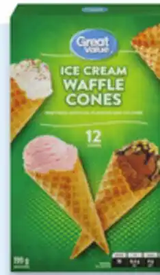 Walmart Great Value Ice Cream Waffle Bowls or Cones offer