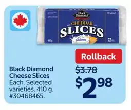 Walmart Black Diamond Cheese Slices offer