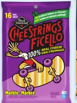 Walmart Black Diamond Cheestrings or aMOOza! Mozza Cheddar Twists offer