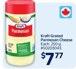 Walmart Kraft Grated Parmesan Cheese offer